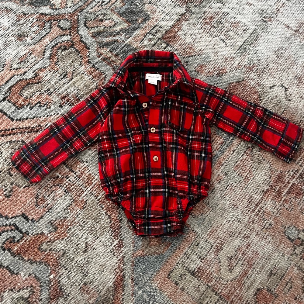 Flannel baby Onesie 3-6 months